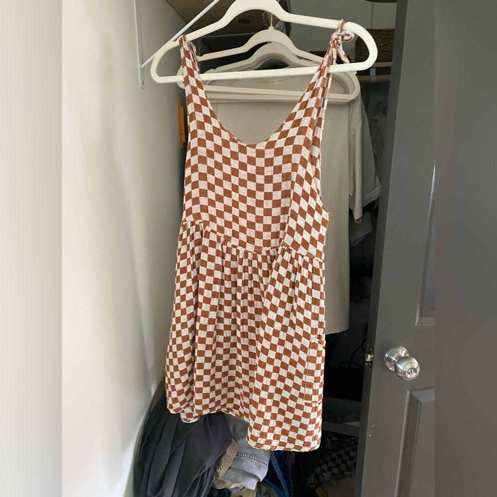 Rylee + Cru checkered dress